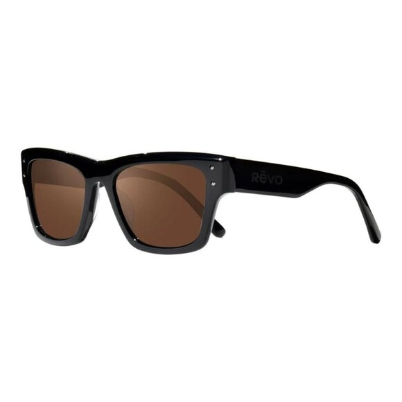 New REVO Indigo Black Polarised Square RE 1241 01 BR Sunglasses Women - Picture 1 of 3